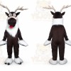 Reindeer Long Hair Cartoon Mascot Costume