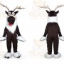 Reindeer Long Hair Cartoon Mascot Costume