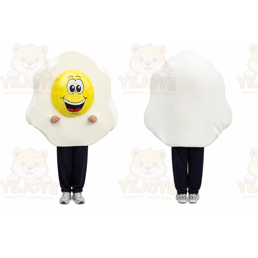 Big Fried Egg Mascot Costume