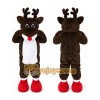 Reindeer Moose Red Nose Deer Mascot Costume