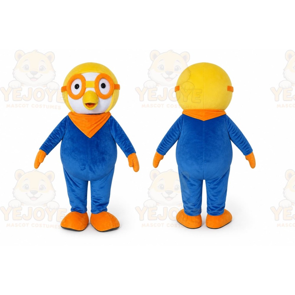 Revised Version Glasess Yellow Bird Adult Animal Mascot Costume