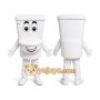 White Toilet Mascot Costume
