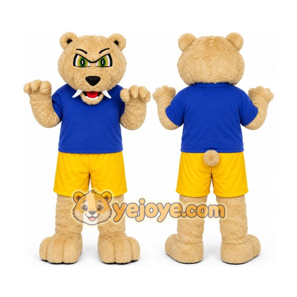 Saber Tooth Tiger Mascot Costume