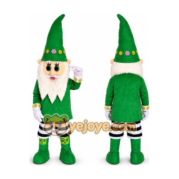 Green Gnome Mascot Costume