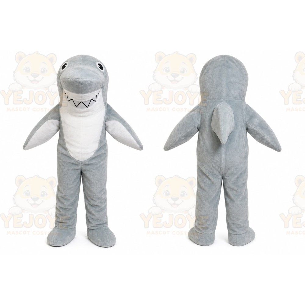 Big Grey Shark Mascot Costume