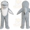 Big Grey Shark Mascot Costume