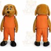 School Brown Dog Mascot Costume
