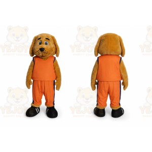 School Brown Dog Mascot Costume
