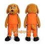 School Brown Dog Mascot Costume