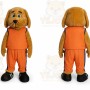 School Brown Dog Mascot Costume