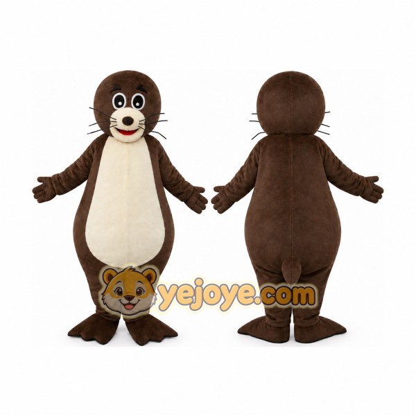 Sea Lions Mascot Costume Cartoon Character Sea Animal