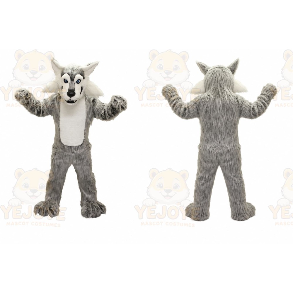 Big Grey Wolf Mascot Costume