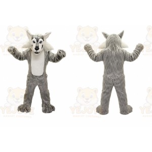 Big Grey Wolf Mascot Costume