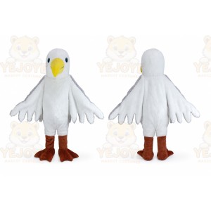 Seagull Mascot Costume Plush White Seagull