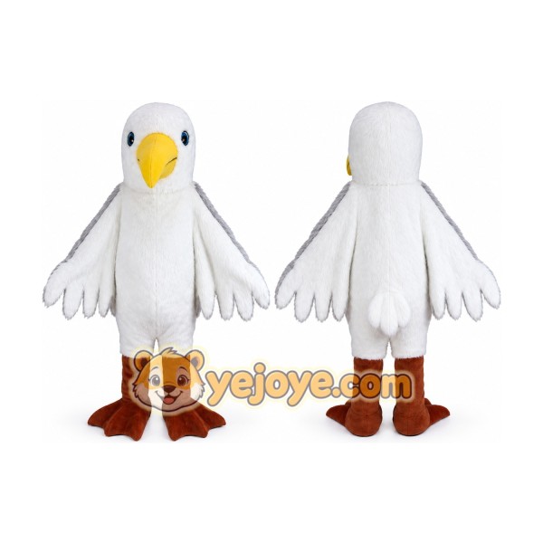 Seagull Mascot Costume Plush White Seagull