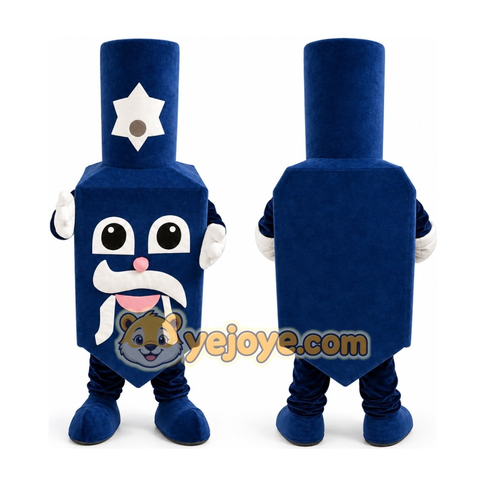 Blue Spinning Top Mascot Costume Blue Spinning Top Mascot Costume