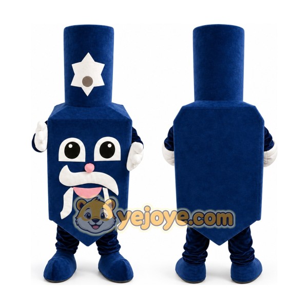 Blue Spinning Top Mascot Costume
