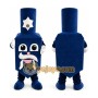 Blue Spinning Top Mascot Costume