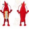 Shooting Man With A Straw Hat Mascot Costume