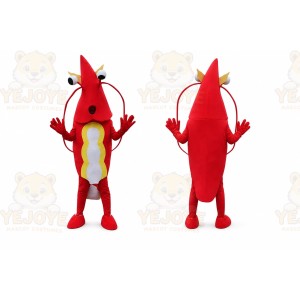 Shooting Man With A Straw Hat Mascot Costume