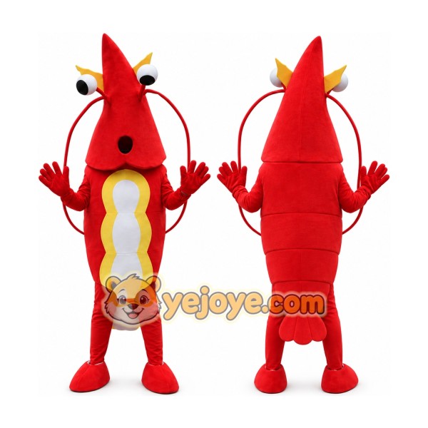 Red Shrimp Mascot Costume