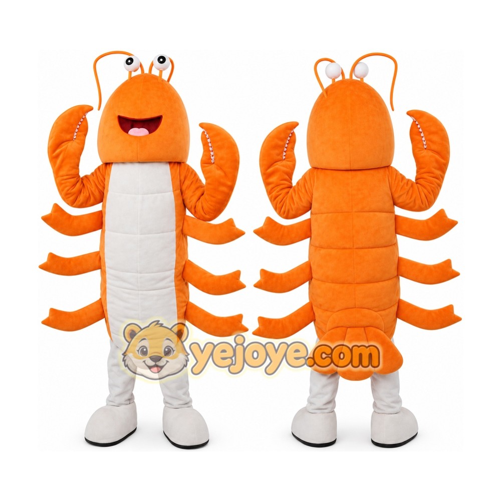 Shrimp Mascot Costume Lobster Craw fish Cartoon Mascot Shrimp Mascot Costume Lobster Craw fish Cartoon Mascot