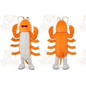 Shrimp Mascot Costume Lobster Craw fish Cartoon Mascot