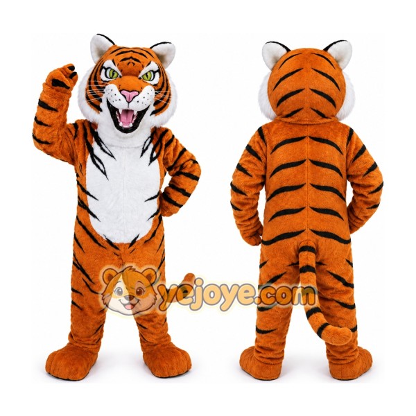 Orange Tiger Mascot Costume