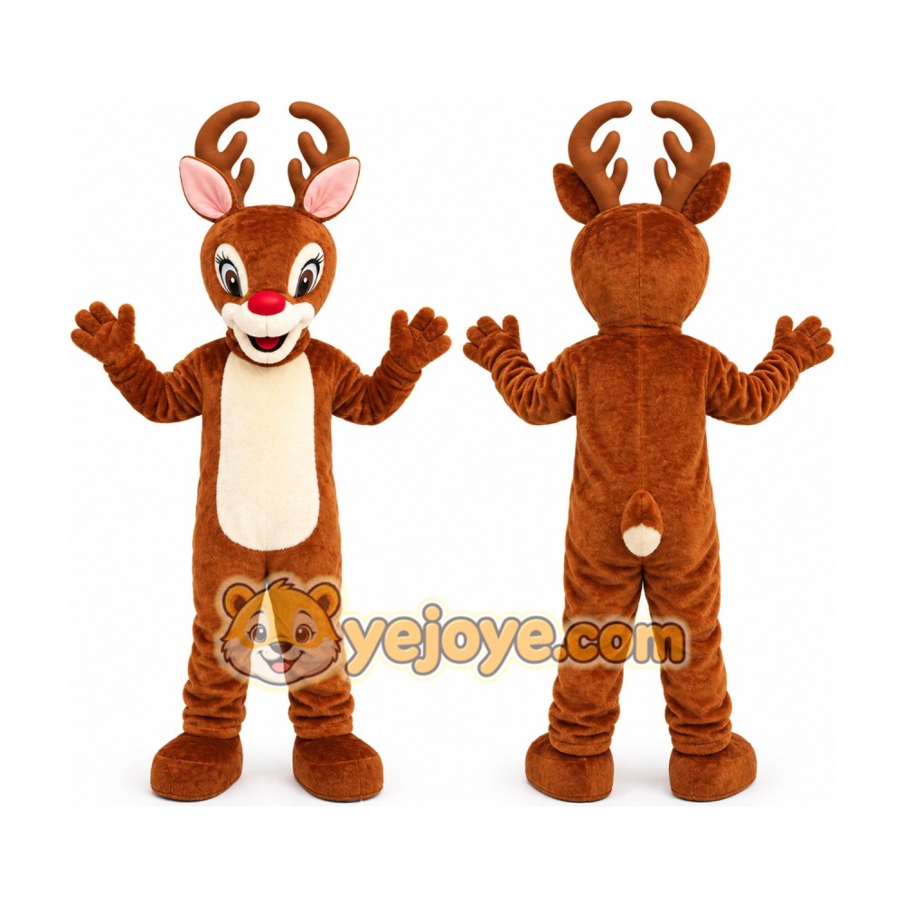 Brown Deer Mascot Costume Brown Deer Mascot Costume