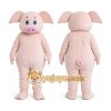 Pink Pig Mascot Costume Pink Pig Mascot Costume