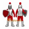 Silver Knight Mascot Costume Silver Knight Mascot Costume