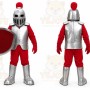 Silver Knight Mascot Costume