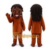 Cartoon Character in Brown Outfit Mascot Costume Cartoon Character in Brown Outfit Mascot Costume