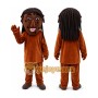 Cartoon Character in Brown Outfit Mascot Costume