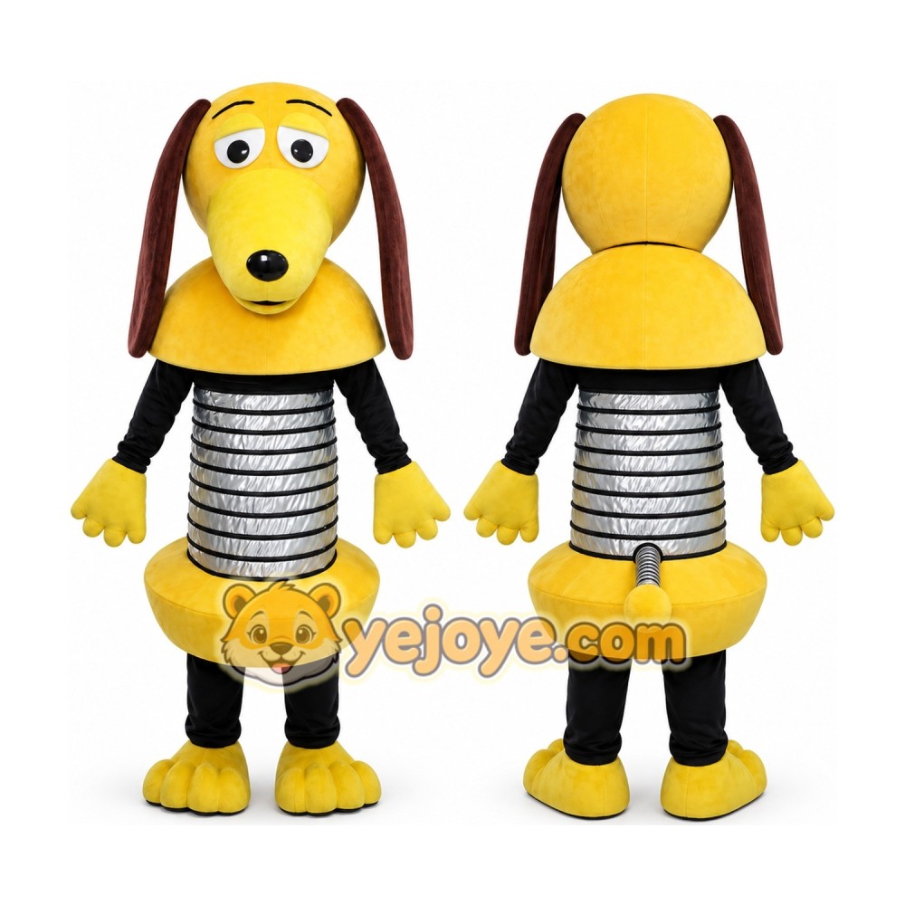 Spring-Bodied Dog Mascot Costume Spring-Bodied Dog Mascot Costume
