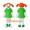 Smiling Girl Mascot Costume