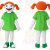Smiling Girl Mascot Costume