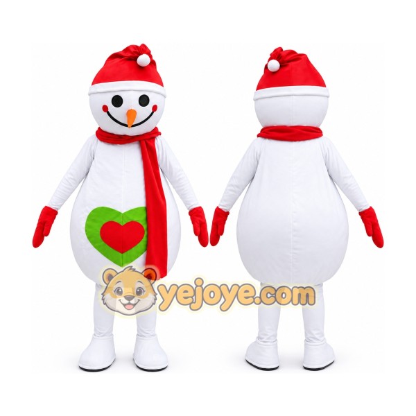 Snow Man Mascot Costume