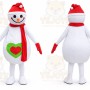 Snow Man Mascot Costume
