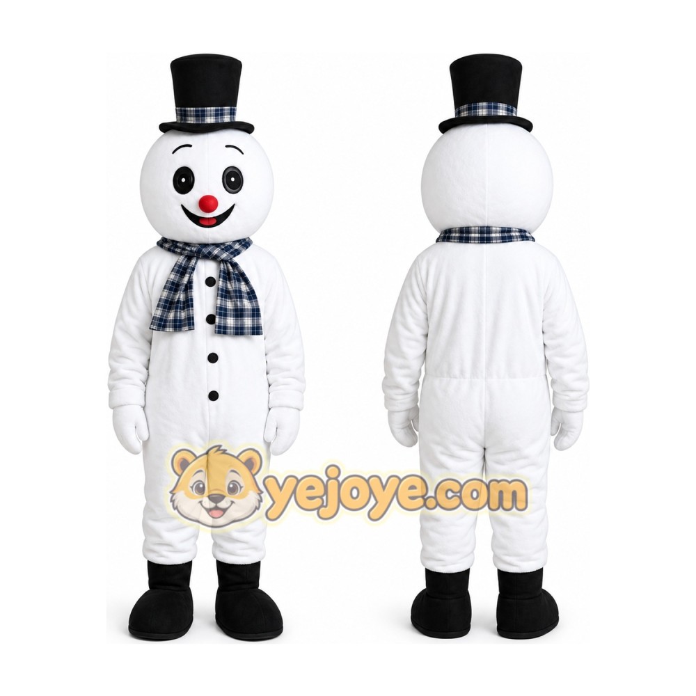 Snow Men Cartoon Mascot Costume