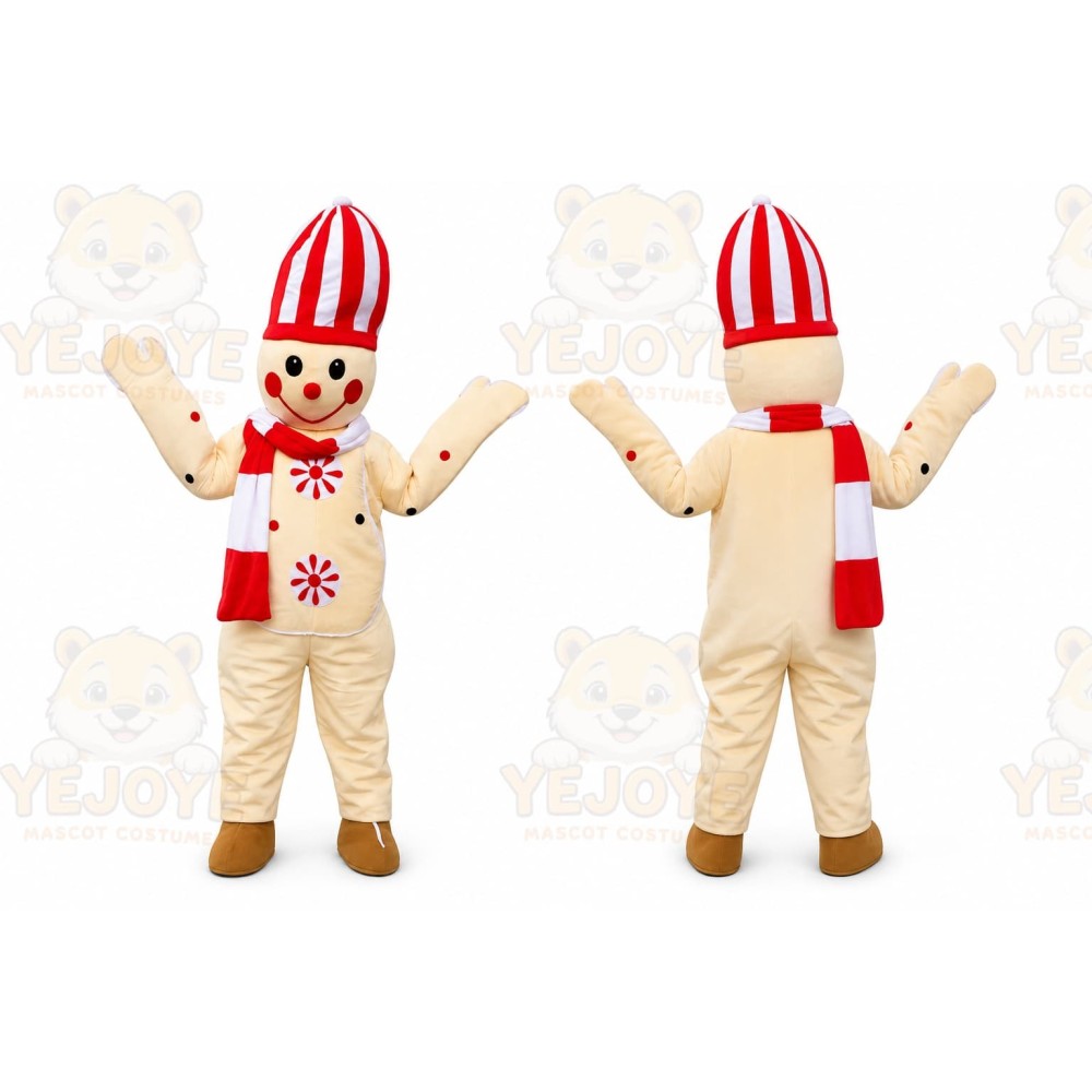 Snowman Cartoon Mascot Costume Adult
