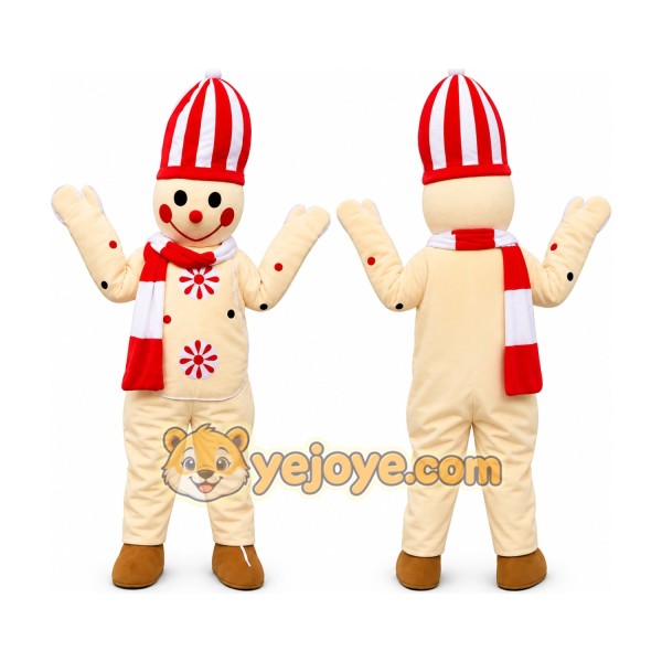 Snowman Cartoon Mascot Costume Adult