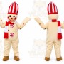 Snowman Cartoon Mascot Costume Adult