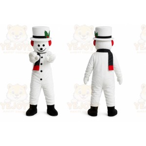 Snowman Cartoon Mascot Costume