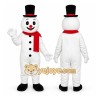 Snowman Mascot Costume Adult Cartoon Character