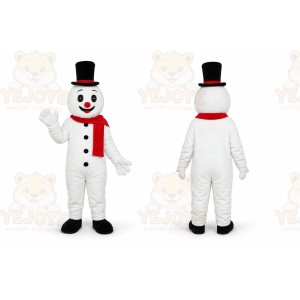 Snowman Mascot Costume Adult Cartoon Character