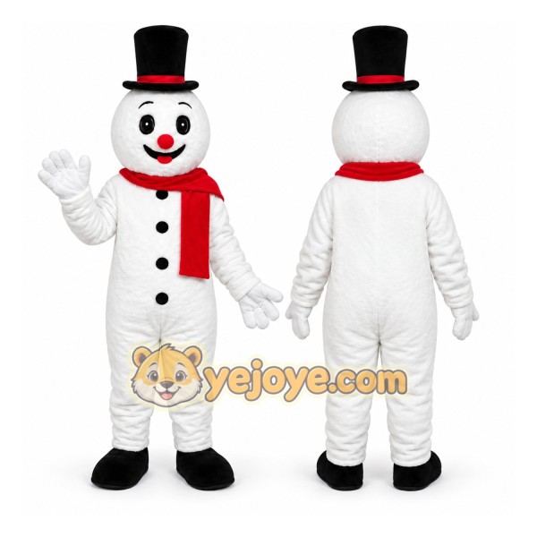 Snowman Mascot Costume Adult Cartoon Character