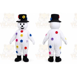 Snowman Mascot Costume Cartoon Character
