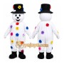 Snowman Mascot Costume Cartoon Character