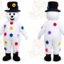 Snowman Mascot Costume Cartoon Character